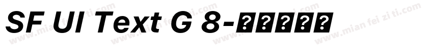 SF UI Text G 8字体转换